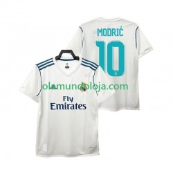 Camisola Real Madrid Modrić 10 2017 Retro Homem Equipamento Primeiro Manga Curta